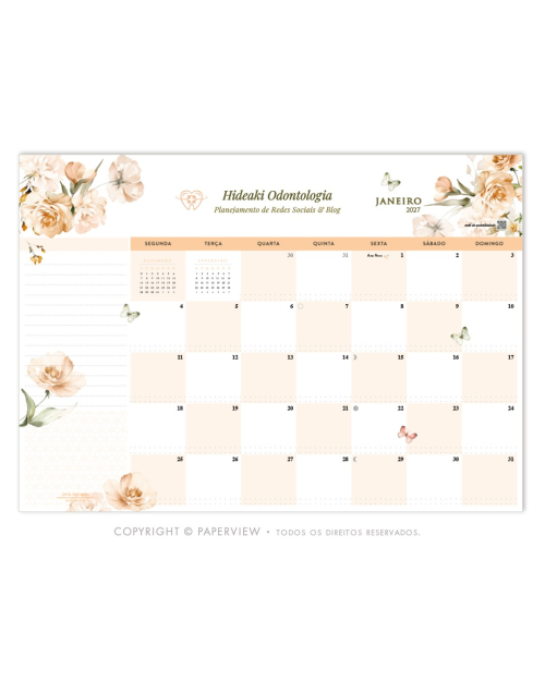 Desk Planner Mensal | Chloé