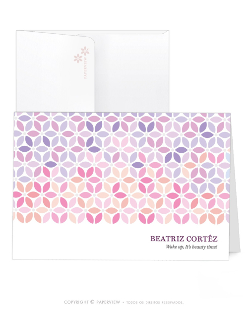 Cartões de Mensagem com Dobra | Bee Flower Berry