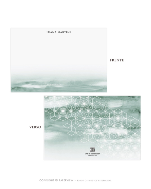 Cartões de Mensagem Planos | Serena Design