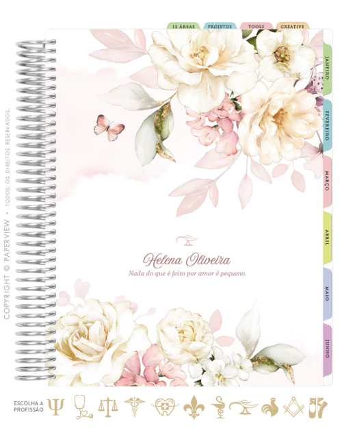 Daily Planner 2027 | Miley | Garden Rose