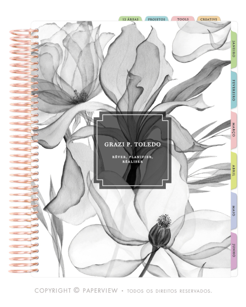 Daily Planner 2027 | Flora Lumen | Graphite