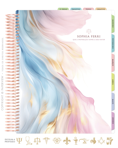 Daily Planner 2027 | Scarf | L'Océan Mirage