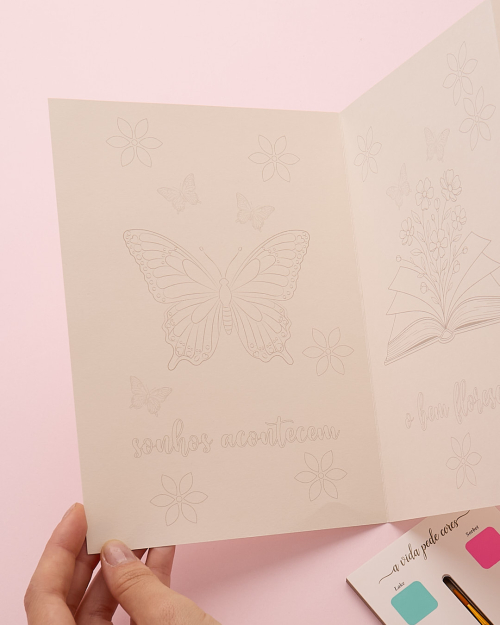 A Vida Pede Cores | Aquarela Fold Paperview