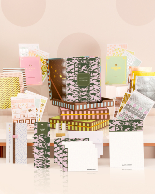 Daily Planner 2027 | PatBo | Botanic Stripes